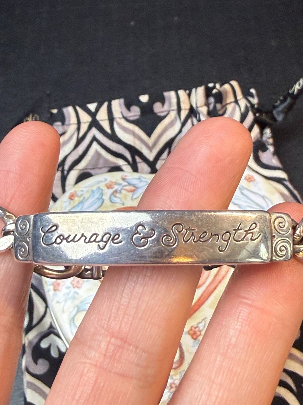 Brighton Courage and Strength ID Style Ornate Bracelet *READ
